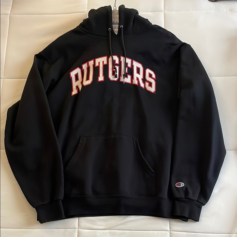 Rutgers University Champion Black Hoodie
